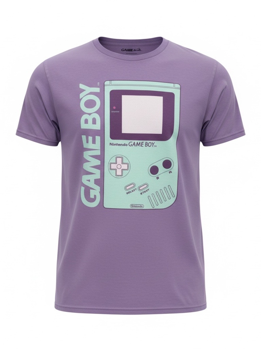 Nintendo Game Boy Graphic Tee - Lavender with Mint Print